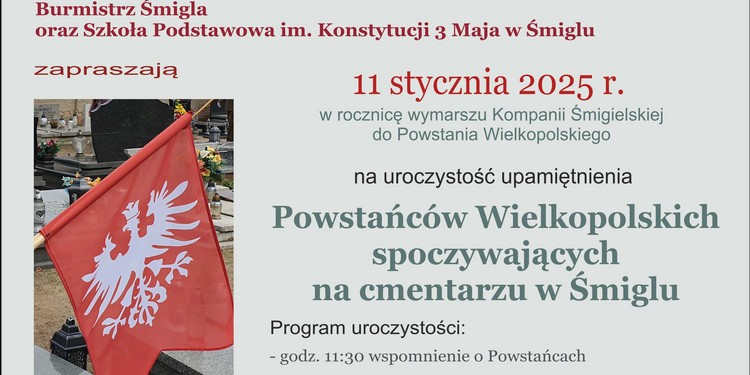 Uroczystość w rocznicę wymarszu do Powstania Wielkopolskiego