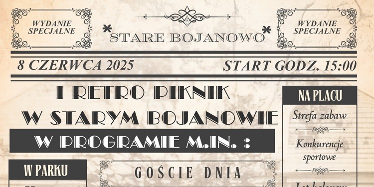 Retro Piknik w Starym Bojanowie