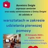 Zaproszenie na warsztaty w zakresie udzielania pierwszej pomocy 