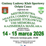 Mistrzostwa w tenisie stołowym - zaproszenie