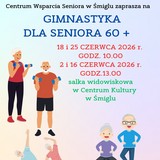 Gimnastyka dla seniora 60+, harmonogram zajęć w miesiącu czerwcu