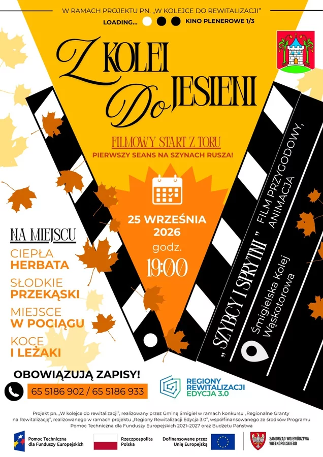 Filmowy seans na Śmigielskiej Kolei Wąskotorowej