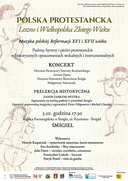 Koncert w kaplicy poewangelickiej: Muzyka polskiej Reformacji XVI i XVII wieku
